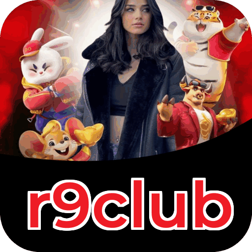 Plataforma r9club mostrando interface moderna, jogos certificados e recursos de segurança licenciados